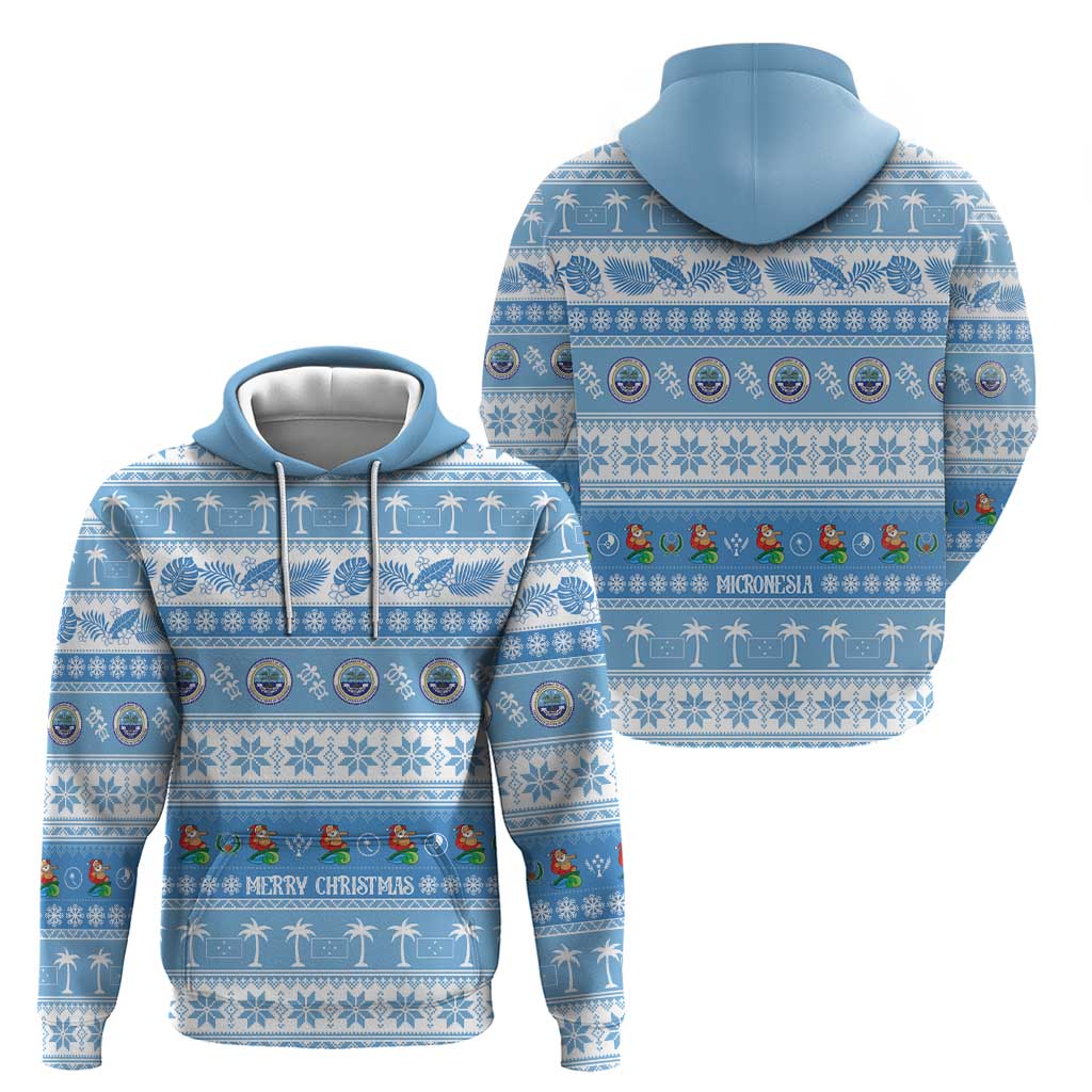 FSM Christmas Zip Hoodie Merry Xmas Federated States of Micronesia - Polynesian Pride