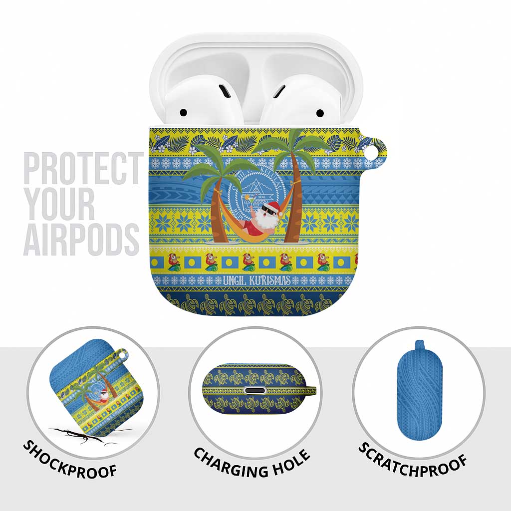 Palau Christmas AirPods Case Chilling Santa Ungil Kurismas - Polynesian Pride