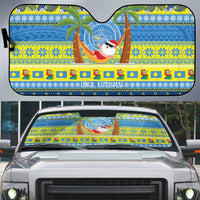 Palau Christmas Auto Sun Shade Chilling Santa Ungil Kurismas - Polynesian Pride