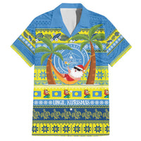 Palau Christmas Family Matching Puletasi and Hawaiian Shirt Chilling Santa Ungil Kurismas - Polynesian Pride
