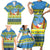 Palau Christmas Family Matching Short Sleeve Bodycon Dress and Hawaiian Shirt Chilling Santa Ungil Kurismas - Polynesian Pride