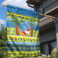 Palau Christmas Garden Flag Chilling Santa Ungil Kurismas - Polynesian Pride
