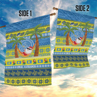 Palau Christmas Garden Flag Chilling Santa Ungil Kurismas - Polynesian Pride