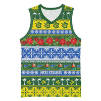 Solomon Islands Christmas Basketball Jersey The Solomons Melanesian Meri Krismas - Polynesian Pride