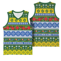 Solomon Islands Christmas Basketball Jersey The Solomons Melanesian Meri Krismas - Polynesian Pride