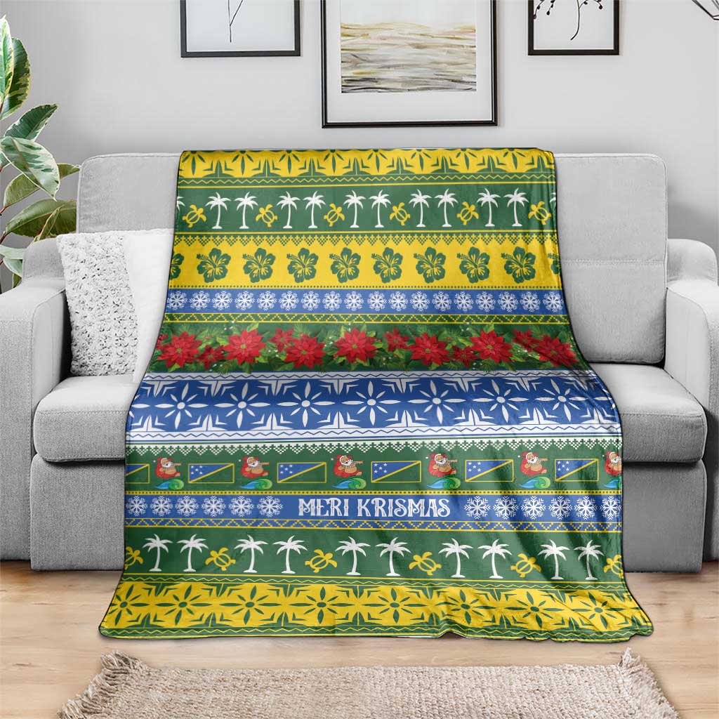 Solomon Islands Christmas Blanket The Solomons Melanesian Meri Krismas - Polynesian Pride
