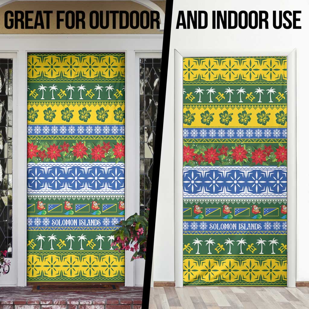 Solomon Islands Christmas Door Cover The Solomons Melanesian Meri Krismas - Polynesian Pride