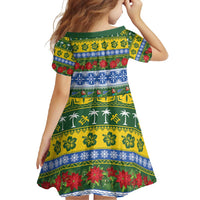 Solomon Islands Christmas Family Matching Long Sleeve Bodycon Dress and Hawaiian Shirt The Solomons Melanesian Meri Krismas - Polynesian Pride