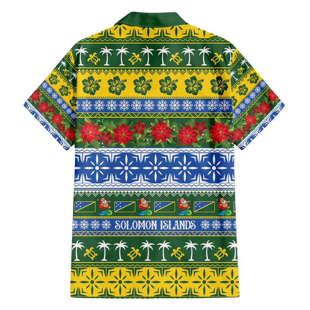 Solomon Islands Christmas Family Matching Off Shoulder Maxi Dress and Hawaiian Shirt The Solomons Melanesian Meri Krismas - Polynesian Pride