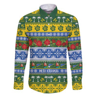 Solomon Islands Christmas Family Matching Summer Maxi Dress and Hawaiian Shirt The Solomons Melanesian Meri Krismas - Polynesian Pride