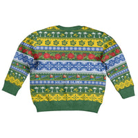 Solomon Islands Christmas Kid Ugly Christmas Sweater The Solomons Melanesian Meri Krismas - Polynesian Pride