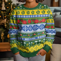 Solomon Islands Christmas Kid Ugly Christmas Sweater The Solomons Melanesian Meri Krismas - Polynesian Pride