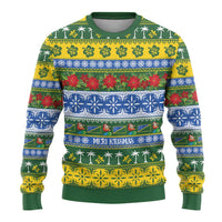 Solomon Islands Christmas Ugly Christmas Sweater The Solomons Melanesian Meri Krismas - Polynesian Pride