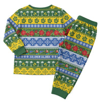 Solomon Islands Christmas Pajama Set The Solomons Melanesian Meri Krismas - Polynesian Pride