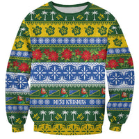 Solomon Islands Christmas Sweatshirt The Solomons Melanesian Meri Krismas - Polynesian Pride