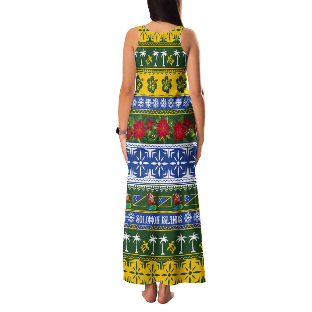 Solomon Islands Christmas Tank Maxi Dress The Solomons Melanesian Meri Krismas - Polynesian Pride