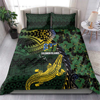 Solomon Islands Bedding Set 677 Proud Crocodile Melanesian Pattern - Polynesian Pride
