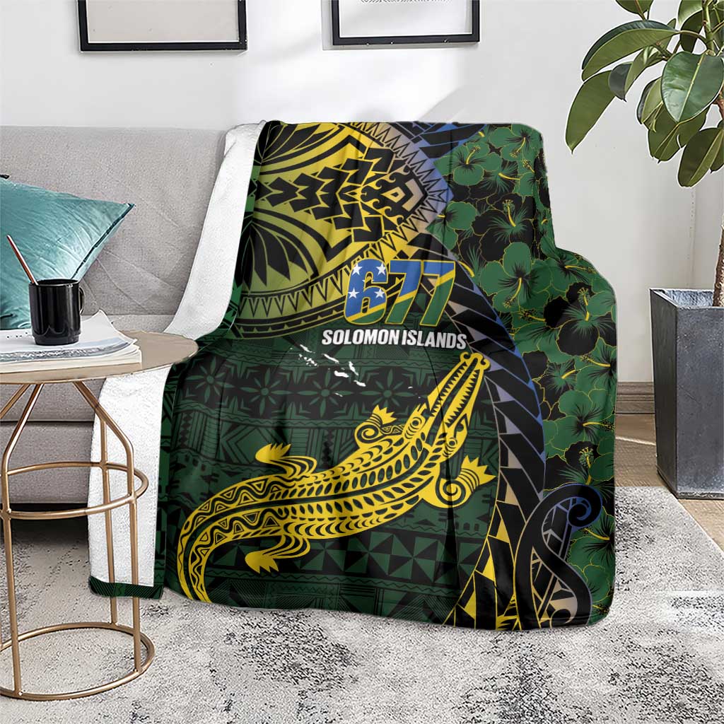 Solomon Islands Blanket 677 Proud Crocodile Melanesian Pattern - Polynesian Pride