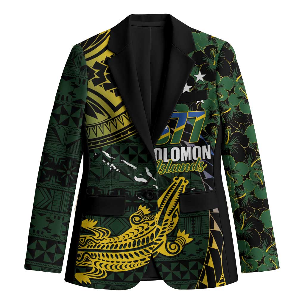 Solomon Islands Blazer 677 Proud Crocodile Melanesian Pattern - Polynesian Pride