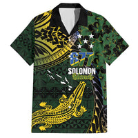 Solomon Islands Family Matching Long Sleeve Bodycon Dress and Hawaiian Shirt 677 Proud Crocodile Melanesian Pattern - Polynesian Pride