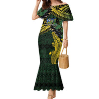 Solomon Islands Family Matching Mermaid Dress and Hawaiian Shirt 677 Proud Crocodile Melanesian Pattern - Polynesian Pride