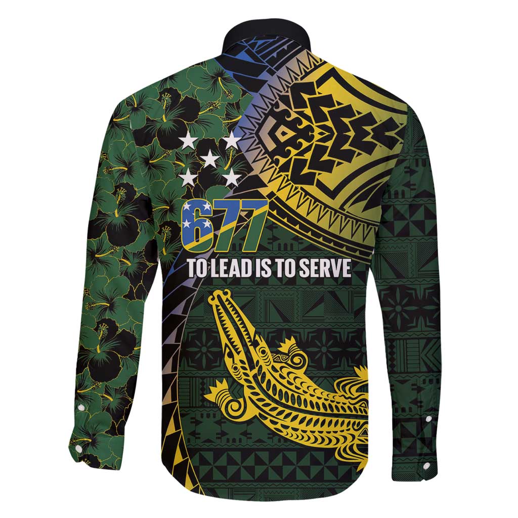 Solomon Islands Family Matching Puletasi and Hawaiian Shirt 677 Proud Crocodile Melanesian Pattern - Polynesian Pride