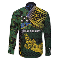 Solomon Islands Family Matching Puletasi and Hawaiian Shirt 677 Proud Crocodile Melanesian Pattern - Polynesian Pride