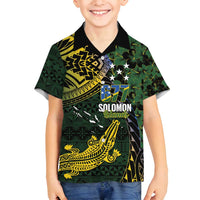 Solomon Islands Family Matching Puletasi and Hawaiian Shirt 677 Proud Crocodile Melanesian Pattern - Polynesian Pride