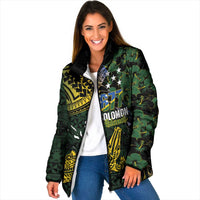 Solomon Islands Padded Jacket 677 Proud Crocodile Melanesian Pattern - Polynesian Pride
