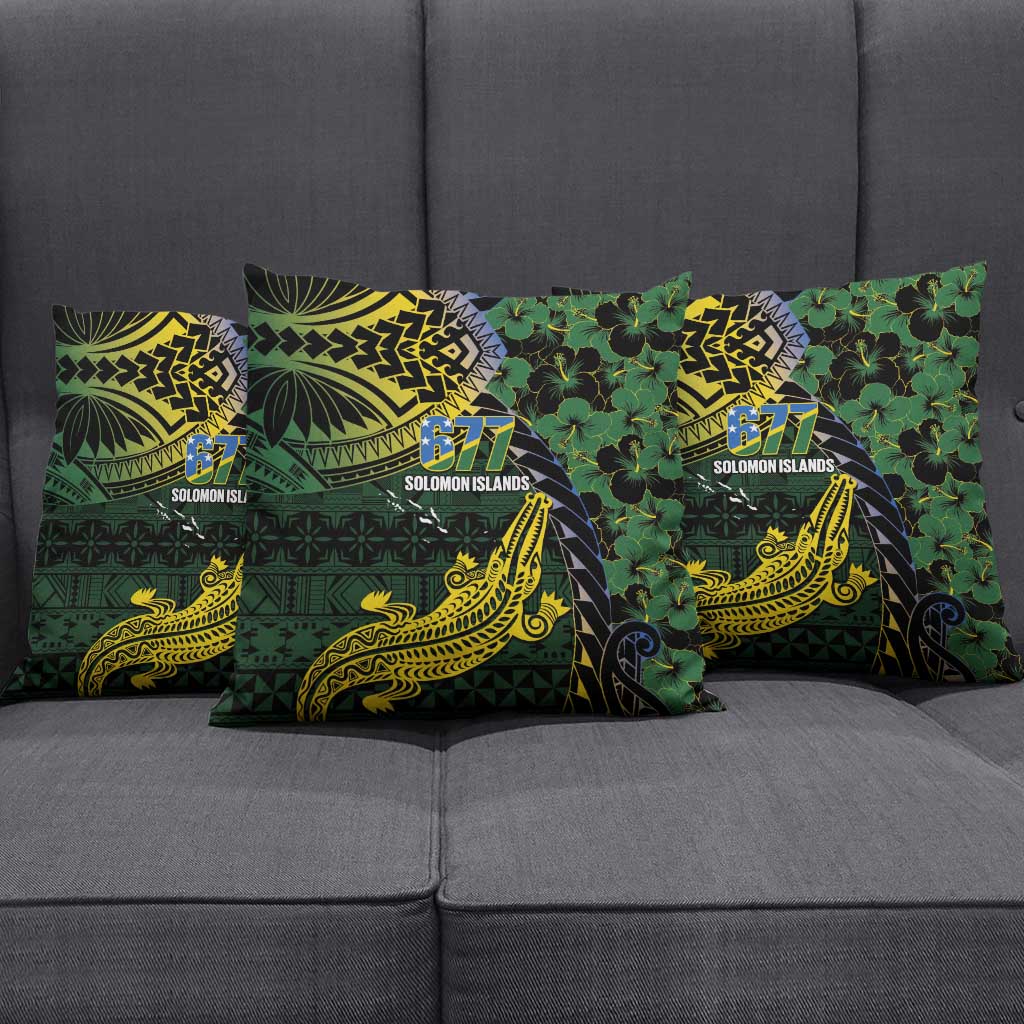 Solomon Islands Pillow Cover 677 Proud Crocodile Melanesian Pattern - Polynesian Pride