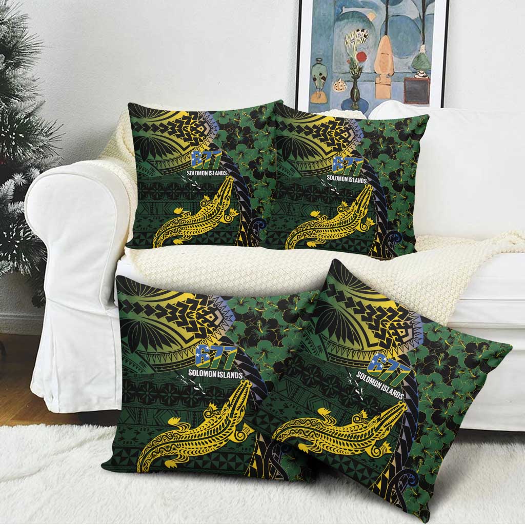Solomon Islands Pillow Cover 677 Proud Crocodile Melanesian Pattern - Polynesian Pride