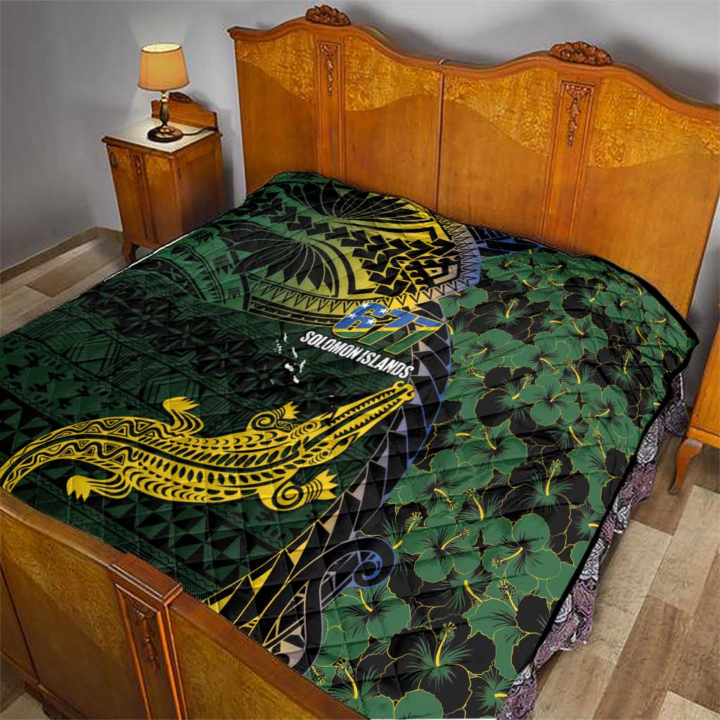 Solomon Islands Quilt 677 Proud Crocodile Melanesian Pattern - Polynesian Pride