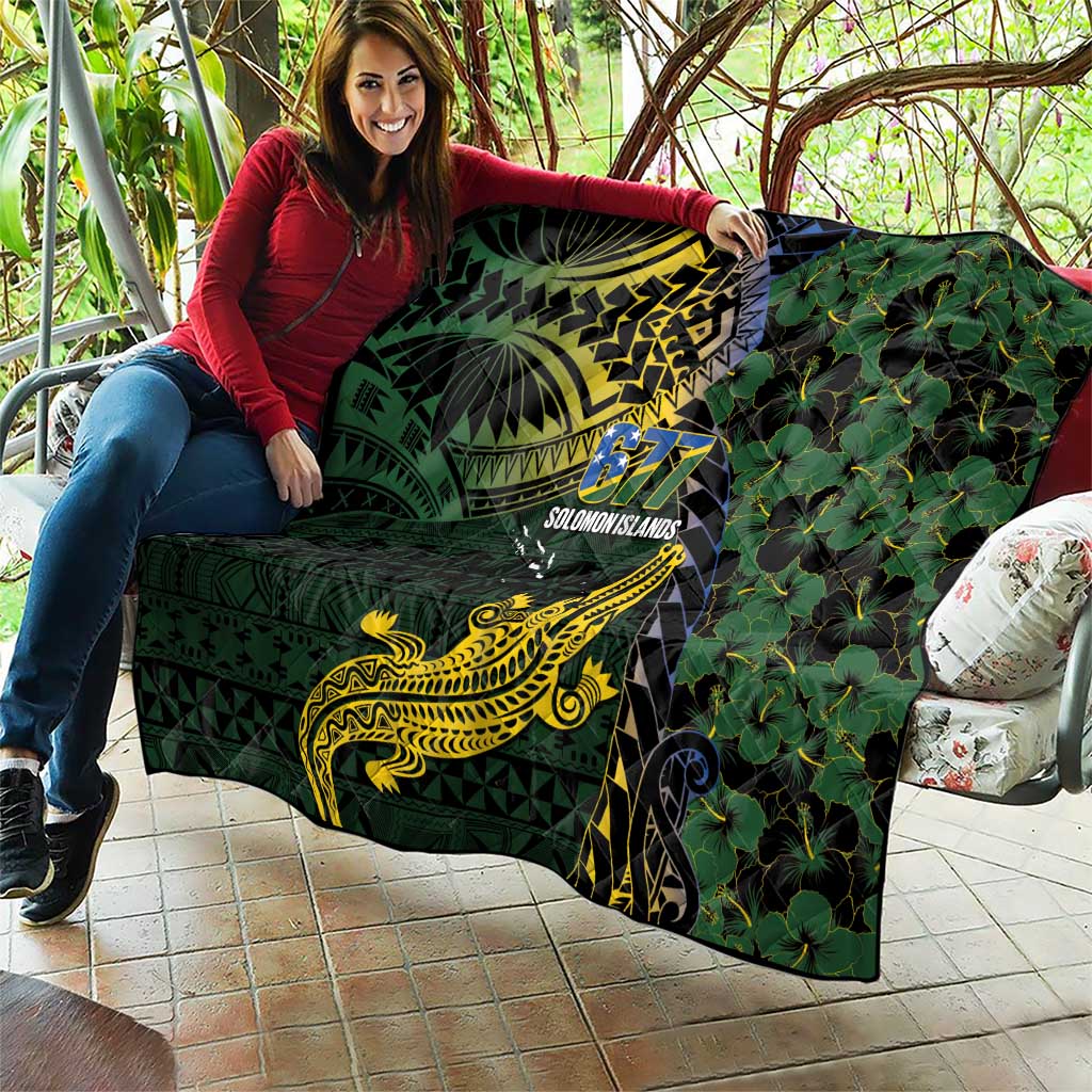 Solomon Islands Quilt 677 Proud Crocodile Melanesian Pattern - Polynesian Pride