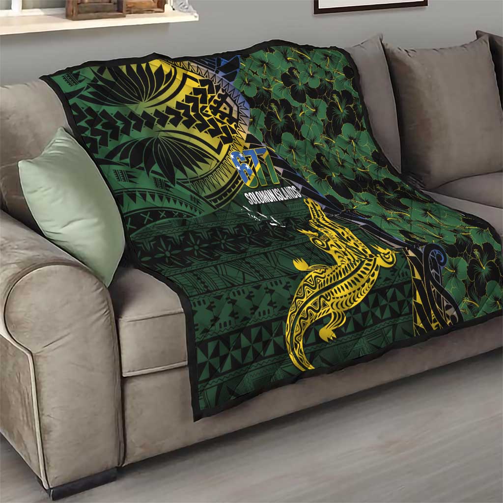 Solomon Islands Quilt 677 Proud Crocodile Melanesian Pattern - Polynesian Pride