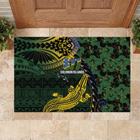 Solomon Islands Rubber Doormat 677 Proud Crocodile Melanesian Pattern - Polynesian Pride