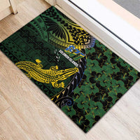 Solomon Islands Rubber Doormat 677 Proud Crocodile Melanesian Pattern - Polynesian Pride