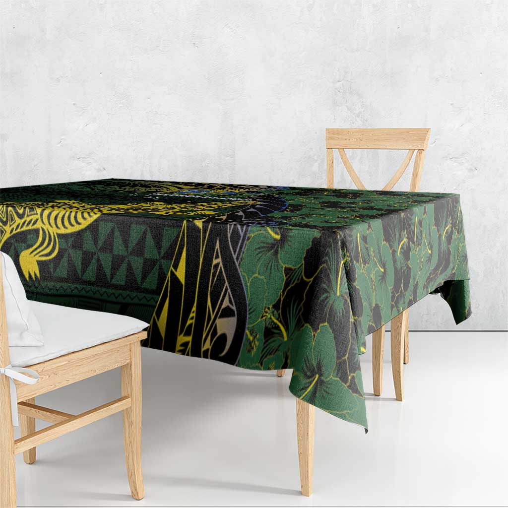 Solomon Islands Tablecloth 677 Proud Crocodile Melanesian Pattern - Polynesian Pride