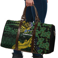 Solomon Islands Travel Bag 677 Proud Crocodile Melanesian Pattern - Polynesian Pride