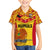 Custom Papua New Guinea Rugby Family Matching Off Shoulder Short Dress and Hawaiian Shirt 2023 Go Kumuls Pacific Dynamic Style LT14 Son's Shirt Yellow - Polynesian Pride