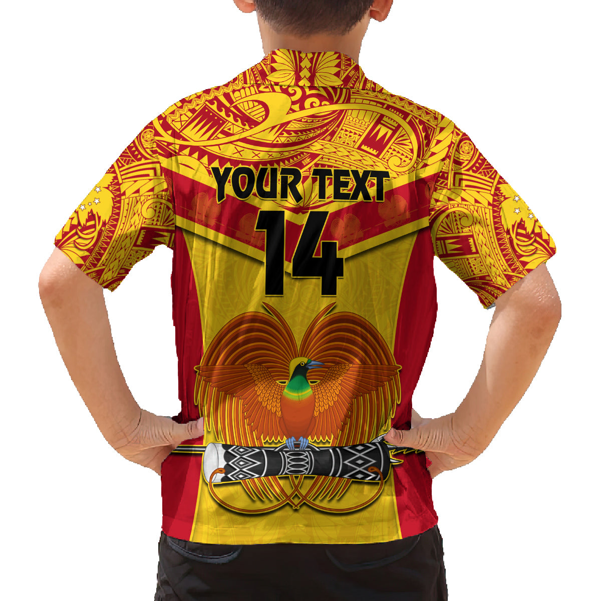 Custom Papua New Guinea Rugby Family Matching Tank Maxi Dress and Hawaiian Shirt 2023 Go Kumuls Pacific Dynamic Style LT14 - Polynesian Pride