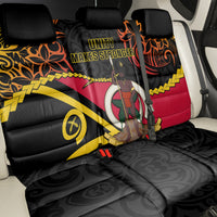 Vanuatu Unity Day Back Car Seat Cover 29 November Coat Of Arms With Flag Style