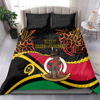 Vanuatu Unity Day Bedding Set 29 November Coat Of Arms With Flag Style LT14 - Polynesian Pride