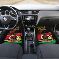 Personalised Vanuatu Unity Day Car Mats 29 November Coat Of Arms With Flag Style LT14 - Polynesian Pride