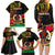 Personalised Vanuatu Unity Day Family Matching Long Sleeve Bodycon Dress and Hawaiian Shirt 29 November Coat Of Arms With Flag Style LT14 - Polynesian Pride