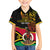 Personalised Vanuatu Unity Day Family Matching Long Sleeve Bodycon Dress and Hawaiian Shirt 29 November Coat Of Arms With Flag Style LT14 Son's Shirt Black - Polynesian Pride