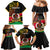 Personalised Vanuatu Unity Day Family Matching Mermaid Dress and Hawaiian Shirt 29 November Coat Of Arms With Flag Style LT14 - Polynesian Pride