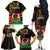 Personalised Vanuatu Unity Day Family Matching Off Shoulder Long Sleeve Dress and Hawaiian Shirt 29 November Coat Of Arms With Flag Style LT14 - Polynesian Pride