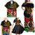 Personalised Vanuatu Unity Day Family Matching Off Shoulder Maxi Dress and Hawaiian Shirt 29 November Coat Of Arms With Flag Style LT14 - Polynesian Pride