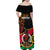 Personalised Vanuatu Unity Day Family Matching Off Shoulder Maxi Dress and Hawaiian Shirt 29 November Coat Of Arms With Flag Style LT14 - Polynesian Pride