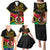 Personalised Vanuatu Unity Day Family Matching Puletasi Dress and Hawaiian Shirt 29 November Coat Of Arms With Flag Style LT14 - Polynesian Pride